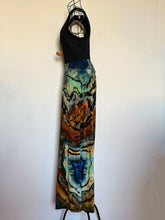 Load image into Gallery viewer, Custom Reverse Geode Cropped Pants in ‘Azurite’ for Carrie