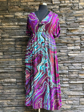 Load image into Gallery viewer, Custom Reverse Geode Surplice Maxi Dress for Julie