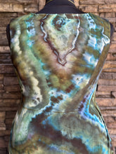 Load image into Gallery viewer, Women’s Large/XL Geode Ballet Midi Square Neck Dress with Pockets in ‘Moss Agate’