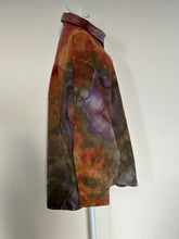 Load image into Gallery viewer, Women’s Large (can fit an XL too) Oversized Geode Corduroy Long Sleeve Button Up Shirt with Pockets in ‘Rustic Rainbow’