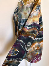 Load image into Gallery viewer, Custom Denim Jacket, Reverse Dyed T-Shirt and Geode Thumbhole Pullover for Alyssa