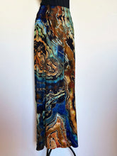 Load image into Gallery viewer, Custom Reverse Geode Cropped Pants in ‘Azurite’ for Carrie