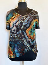 Load image into Gallery viewer, Custom Reverse Geode Twist Top in ‘Midnight Jasper’ for Susan