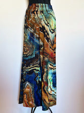 Load image into Gallery viewer, Custom Reverse Geode Cropped Pants in ‘Azurite’ for Carrie