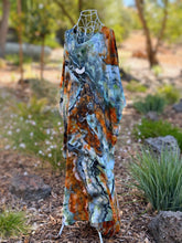 Load image into Gallery viewer, Women’s One Size (fits S-XL best) 100% Rayon Ibiza Geode Caftan in ‘Boulder Turquoise’