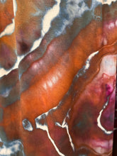 Load image into Gallery viewer, Women’s Medium Geode Boho Maxi Dress in ‘Black Cherry & Brazilnut’