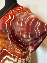 Load image into Gallery viewer, Custom Geode Boho Maxi Dress in ‘Rustic Rainbow’ for Gena