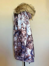 Load image into Gallery viewer, Custom Order Women’s Large Gap Parka Jacket with Removable Sherpa Lining & Faux Fur Trim Hood in ‘Dark Black’ and Corduroy Bell Bottoms for ‘Monika’