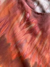 Load image into Gallery viewer, Custom Women’s XL Cotton/Linen Inclined Twist Overalls in ‘Rustic Rainbow’ for Jessie