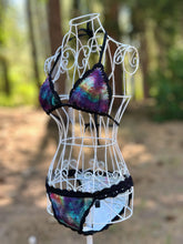 Load image into Gallery viewer, Women’s Small Geode Crotchet Triangle Bikini in ‘Cosmic Eyes’