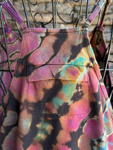 Load image into Gallery viewer, Women’s Large Reverse Geode Harem Shorts Romper Jumpsuit with Back Pocket in ‘Bird Song’