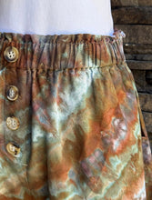 Load image into Gallery viewer, Custom Spiral T-Shirt in ‘Bird Song’ & Linen Cropped Pants for Monika