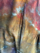 Load image into Gallery viewer, Women’s XL Geode Rayon/Linen 2 Piece Midi Skirt with Pockets & Cropped Bralette Tank Top Set in ‘Rustic Rainbow’