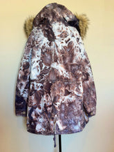 Load image into Gallery viewer, Custom Order Women’s Large Gap Parka Jacket with Removable Sherpa Lining & Faux Fur Trim Hood in ‘Dark Black’ and Corduroy Bell Bottoms for ‘Monika’