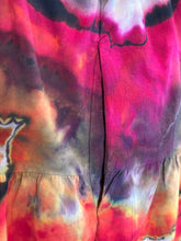 Load image into Gallery viewer, Women’s 3X Reverse Geode Jenny K Lopez Rope Tie Ruched Midi Dress with Pockets in ‘Fire on the Mountain’