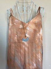 Load image into Gallery viewer, Women’s Medium Strappy Tiered Maxi Dress with Pockets in ‘Blue Gray Twist’