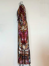 Load image into Gallery viewer, Women’s Medium Geode Boho Maxi Dress in ‘Black Cherry & Brazilnut’