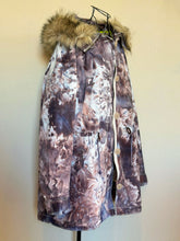 Load image into Gallery viewer, Custom Order Women’s Large Gap Parka Jacket with Removable Sherpa Lining & Faux Fur Trim Hood in ‘Dark Black’ and Corduroy Bell Bottoms for ‘Monika’