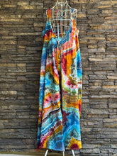Load image into Gallery viewer, Women’s Medium (runs big—fits like a large/XL!) Geode 100% Cotton Sunchaser Scoop Neck Jumpsuit in ‘Desert Springs’
