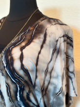 Load image into Gallery viewer, Custom Geode ‘Turkey Tail Mushroom’ Kimono and Reverse Geode Maxi Dress for Pamela