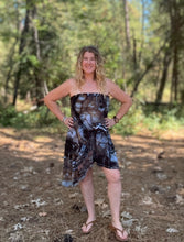 Load image into Gallery viewer, Women’s Medium Geode Asymmetrical Draped Midi Skirt in ‘Smoky Jasper’