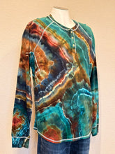 Load image into Gallery viewer, Men’s XL Geode Long Sleeved Henley in ‘Emerald Forest’