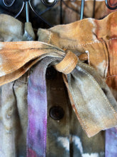 Load image into Gallery viewer, Women’s Large Geode Tie-Waist Midi Skirt & Cropped Bralette Tank Top Set in ‘Rustic Rainbow’