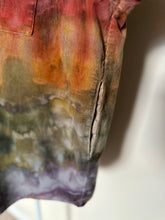 Load image into Gallery viewer, Women’s Large (can fit an XL too) Oversized Geode Corduroy Long Sleeve Button Up Shirt with Pockets in ‘Rustic Rainbow’