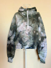 Load image into Gallery viewer, Custom 1/2 Zip Hoodie with Thumbholes in ‘Raven’ for Mel