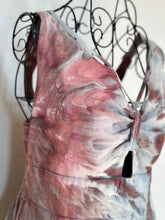 Load image into Gallery viewer, Women’s Medium Linen/Rayon V-Neck Strappy Jumpsuit with Pockets in ‘Shiitake Twist’