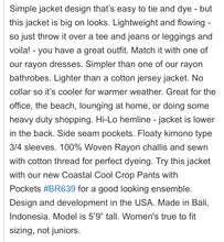 Load image into Gallery viewer, Custom Pieces for Lanette: Women’s L/XL 100% Rayon Kimono Jacket with Pockets in ‘Shiitake Twist’ & XL Geode Kimono in ‘Fluorite’