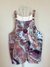 Load image into Gallery viewer, Women’s XXL Cotton/Linen Overall Shorts in ‘Brushed Steel Twist’