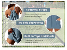 Load image into Gallery viewer, Women’s Large Geode Athletic Sleeveless Mini Dress with Built-in Shorts in ‘Desert Springs’