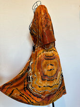 Load image into Gallery viewer, Custom Reverse Geode Kimono Style Dress in ‘Tiger’s Eye’ for Karl