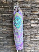 Load image into Gallery viewer, Women’s XS Petite Crinkle Cotton Gauze Jumpsuit with Tie Shoulder Straps and Pockets in ‘Northern Lights’