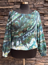 Load image into Gallery viewer, Custom Off Shoulder Sweatshirt in ‘Moss Agate’ for Ashley