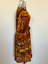 Load image into Gallery viewer, Custom Reverse Geode Kimono Style Dress in ‘Tiger’s Eye’ for Karl