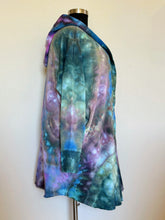 Load image into Gallery viewer, Women’s 2X (runs large) Oversized Geode Hooded Sweatshirt Open Front Cardigan with Pockets in ‘Abalone’