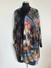 Load image into Gallery viewer, Women’s 4X Geode Open-Front Longline Cardigan in ‘Turkey Tail Mushroom’