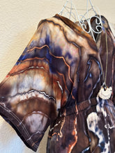 Load image into Gallery viewer, Women’s Small Geode Boho Maxi Dress in ‘Turkey Tail Mushroom Variation #2’