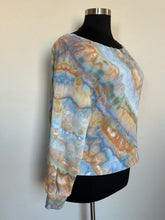 Load image into Gallery viewer, Custom Off Shoulder Sweatshirt in ‘Blue Gray’ for Denise