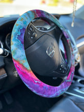 Load image into Gallery viewer, Custom Geode 2 Piece Cropped Set and 4 Geode Steering Wheel Covers for Mary