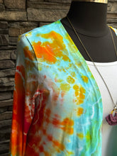 Load image into Gallery viewer, Women’s Large Geode Open Front Cardigan with Pockets in ‘Electric Rainbow’