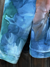 Load image into Gallery viewer, Custom Sherpa Lined Denim Jacket and Crewneck Sweatshirt for Austin