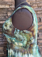 Load image into Gallery viewer, Women’s Large/XL Geode Ballet Midi Square Neck Dress with Pockets in ‘Moss Agate’