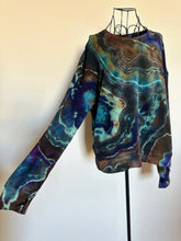 Load image into Gallery viewer, 2 Custom Reverse Geode Pullovers with Thumbholes and Pockets for Debbie