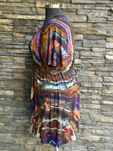 Load image into Gallery viewer, Custom Reverse Geode Kimono Style Dress in ‘Dark Star’ for Cecilia
