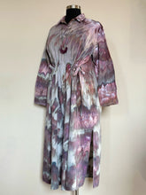 Load image into Gallery viewer, Custom Long Sleeved Cinch Waist Dress in ‘Brushed Steel’ Twist for Ashley