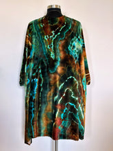 Load image into Gallery viewer, Custom Geode Bamboo Velour Kimono Duster in ‘Boulder Turquoise’ for Raina