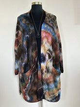 Load image into Gallery viewer, Women’s 4X Geode Open-Front Longline Cardigan in ‘Turkey Tail Mushroom’